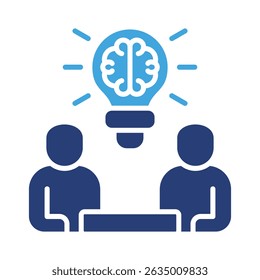 Brainstorming Icon Element for Design
