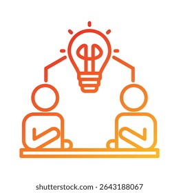 Brainstorming-Symbolelement für Design