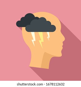 Icono de lluvia de ideas. Icono de vector de lluvia de ideas para diseño web