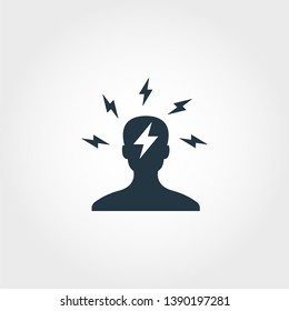 Brainstorming icon. Monochome premium design from business icons collection. UX and UI simple pictogram brainstorming icon.