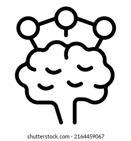Brainstorming icon outline vector. Team people. Critical cost