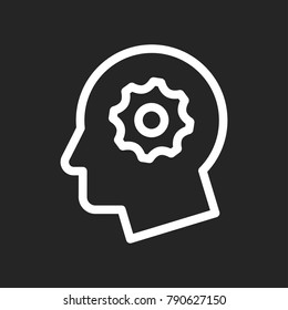 Brainstorming icon vector