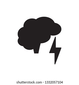 brainstorming icon vector glyph design