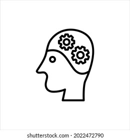 Brainstorming icon vector graphic illustration