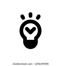 Brainstorming Icon Vector Illustration in Glyph Style for Any Purpose