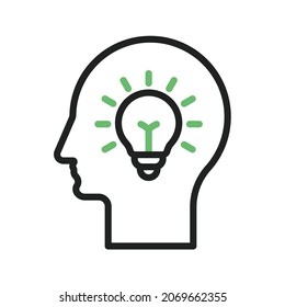 Brainstorming icon vector image. Can also be used for Physical Fitness. Suitable for mobile apps, web apps and print media.