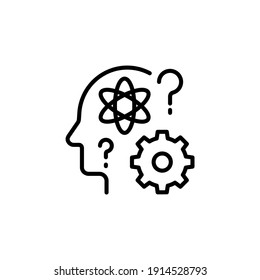 Brainstorming icon in vector. Logotype