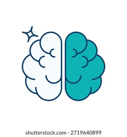 Icono de lluvia de ideas Vector ilustración de stock