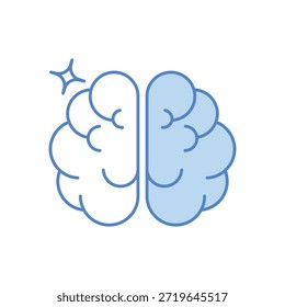 Icono de lluvia de ideas Vector ilustración de stock