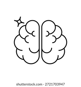 Icono de lluvia de ideas Vector ilustración de stock