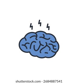 brainstorming icon. vector.Editable stroke.linear style sign for use web design,logo.Symbol illustration.
