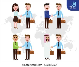 Brainstorming idea lightbulb meeting.Symbol of Presentation of the project.
Cooperation. Partnership. teamwork. plan.
Vector flat cartoon character icon design illustration.
Business creative concept.