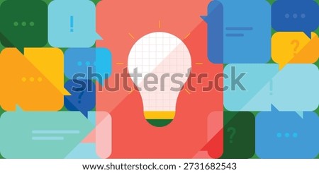 Brainstorming Ideas Abstract Business Background for Problem Solving and Idea Generation