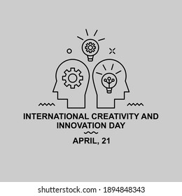 Brainstorming illustration design. Easy to edit with vector file. Can use for your creative content. Especially about international creativity and innovation day campaign in this April.