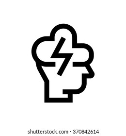 Brainstorming line icon. Pixel perfect fully editable vector icon suitable for websites, info graphics and print media.