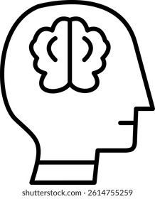 Brainstorming Line Vector Icon Design