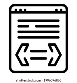 Brainstorming Online Symbol. Umriss-Brainstorming Online-Vektorsymbol für Webdesign einzeln auf weißem Hintergrund