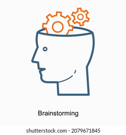 Brainstorming or Optimization Icon Concept
