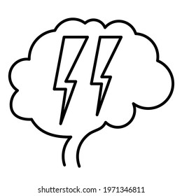 Brainstorming sign icon. Vector illustration.