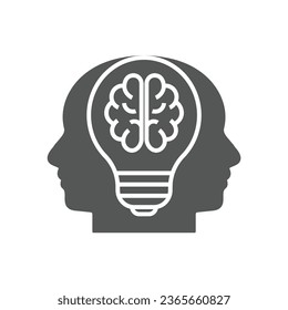 Brainstorming, teamwork, collaboration icon. Perfect Vector. EPS 10