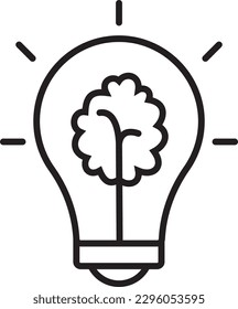 Brainstorming Teamwork and Management icon with black outline style. idea, concept, strategy, solution, innovation, planning, creativity. Vector illustration