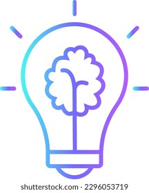 Brainstorming Teamwork and Management icon with blue duotone style. idea, concept, strategy, solution, innovation, planning, creativity. Vector illustration