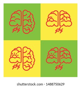 Brainstorming vector art, for you who feeling blue but in the same time want to think about your life.