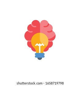 Brainstorming Vector Flat Illustration. Banking and Finance icon