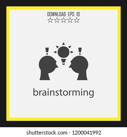 brainstorming   vector icon