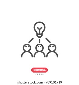 Brainstorming vector icon