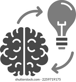 Brainstorming vector icon. Can be used for printing, mobile and web applications.