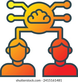 Brainstorming vector icon. Can be used for printing, mobile and web applications.