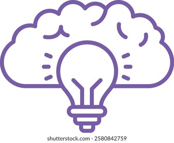Brainstorming vector icon. Can be used for printing, mobile and web applications.