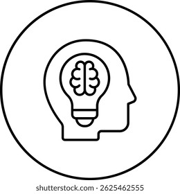 Brainstorming vector icon. Can be used for printing, mobile and web applications.