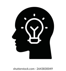 Brainstorming Vector Icon which can easily modify or edit
