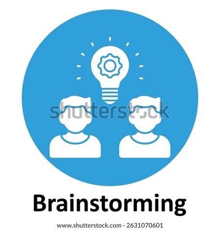 Brainstorming Vector icon which can easily modify or edit 