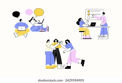 Brainstorming Vector Illustration in Flat Style