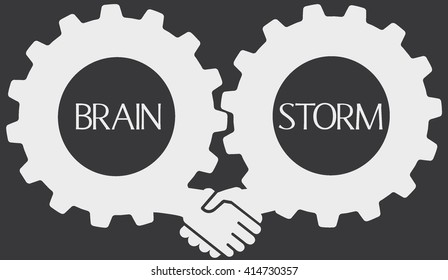 Brainstorming.Many small ideas equal a big one.