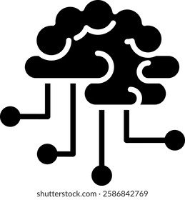 Brainstroming Icon Glyph Vector Illustration