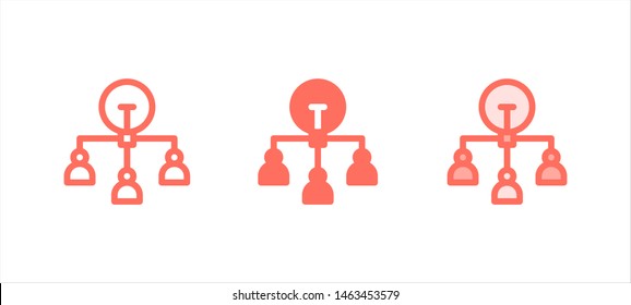 brainstroming icon vector illustration on white background for web, UI apps, and presentation
