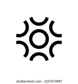 Icono de moneda de Braintrust (BTRST) aislado en fondo blanco.