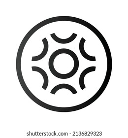 Icono de token de criptodivisa de Braintrust. símbolo (token) BTRST. Icono de vector criptodivisa. Ilustración de vector plano - Vector