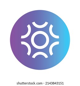 Braintrust Cryptocurrency token icon. BTRST token symbol. Cryptocurrency vector icon. Flat Vector illustration - Vector