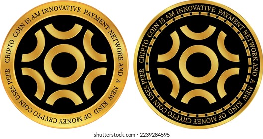 braintrust-btrst virtual currency logo illustration. vector illustrations. 