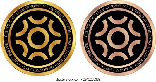 braintrust-btrst virtual currency logo illustration. vector illustrations. 