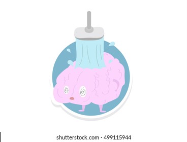 Brainwash Vector Cartoon