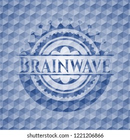 Brainwave blue hexagon emblem.