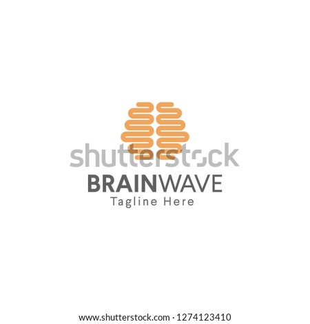 Brainwave logo design template