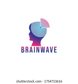 Brain Podcast Logo Design Template Blue Stock Vector (Royalty Free ...