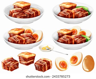 braised pork  pork  meat  cooking  meaty  delicious  stew  Japanese food  Chinese food  boiled egg